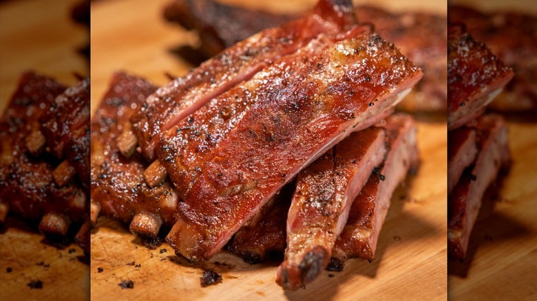 Ribs from Rudy's Real Texas Bar-B-Q