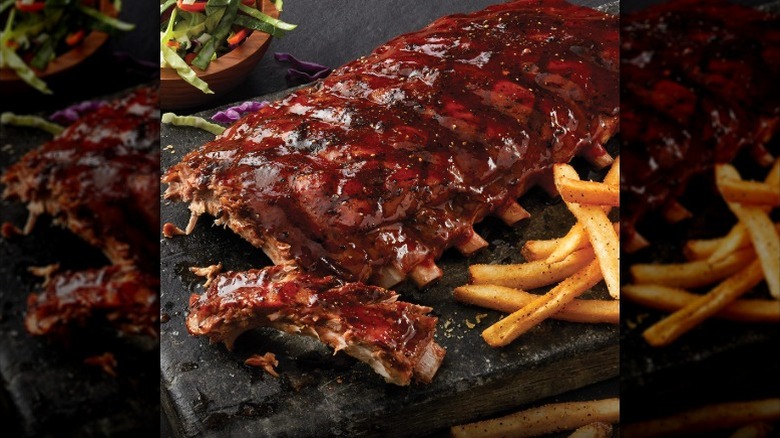 A full rack of ribs from TGI Friday's