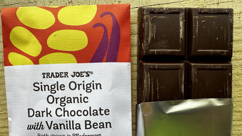 Trader Joe's Single Origin Organic Dark Chocolate with Vanilla Bean