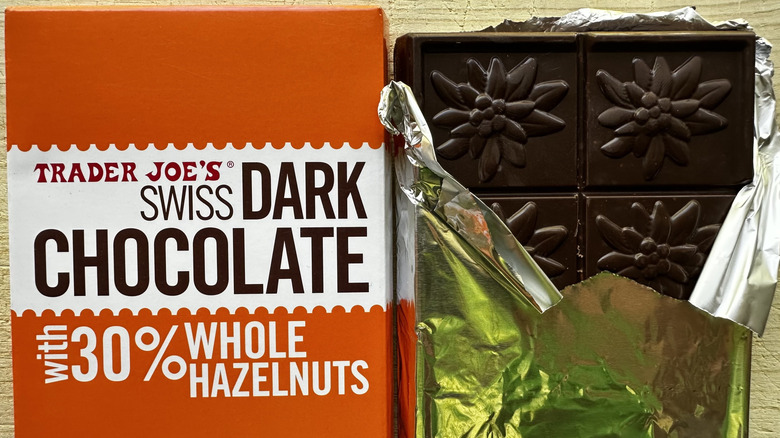 Trader Joe's Swiss Dark Chocolate with 30% Whole Hazelnuts