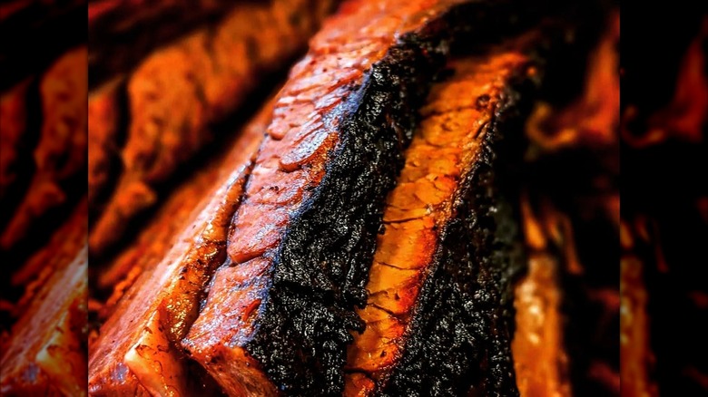 Sliced Brisket from Smokin Barrel BBQ