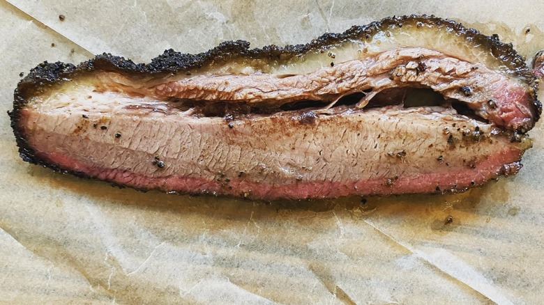 Brisket slice from La Barbecue