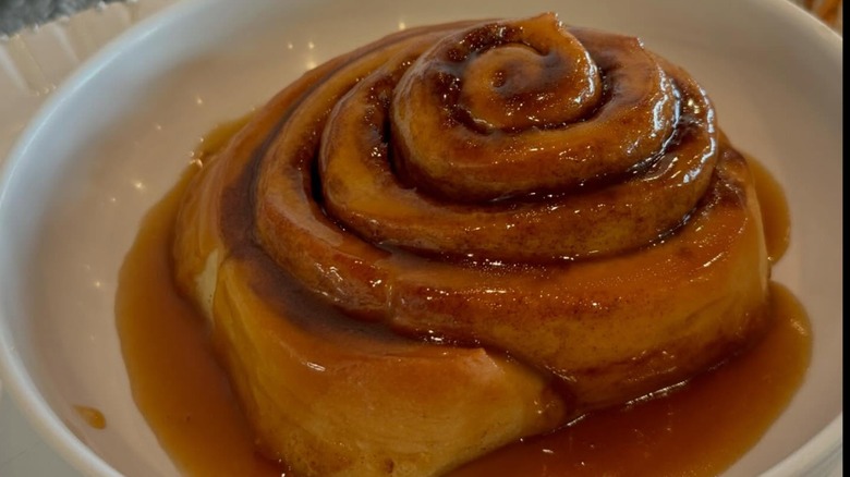 Belle's Brunch House huge caramel roll