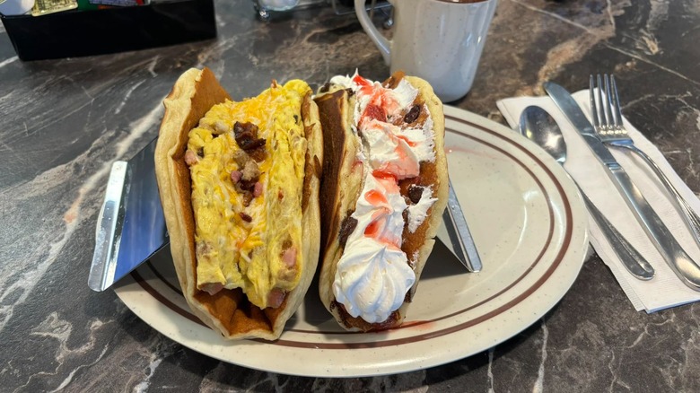 The Shack on Broadway pancake tacos