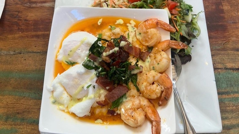Leaping Lizard Cafe shrimp and grits