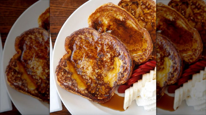 Hen & Harvest Eatery Crème brûlée dipped French toast