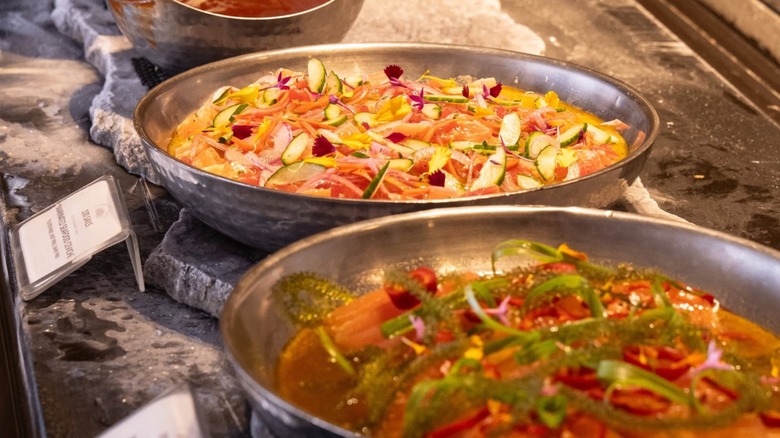 items from the Prince Chef Selection Buffet at 100 Sails Restaurant & Bar