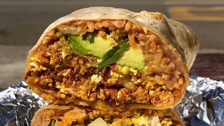 Breakfast burrito from Cactus Taqueria