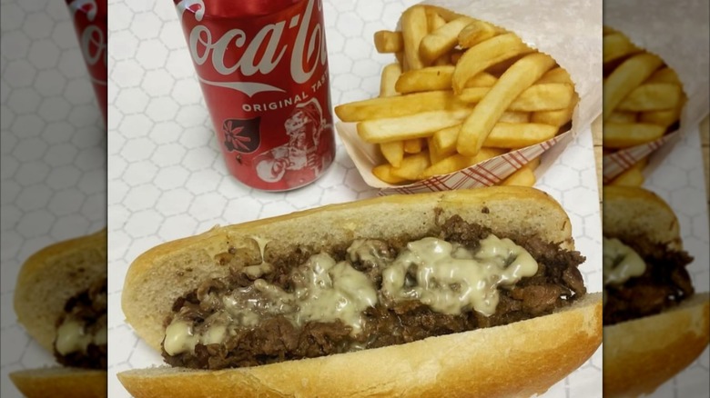 Cheesesteak lunch special at A & LP Foods