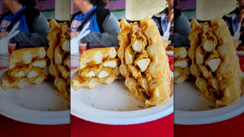 BAYB Daddy chicken sandwich at Waffles and Whatnot