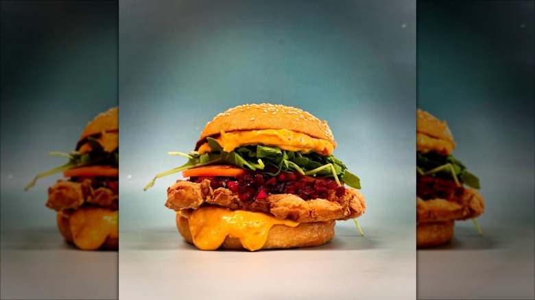 Black Napkin Freak of the week chicken sandwich