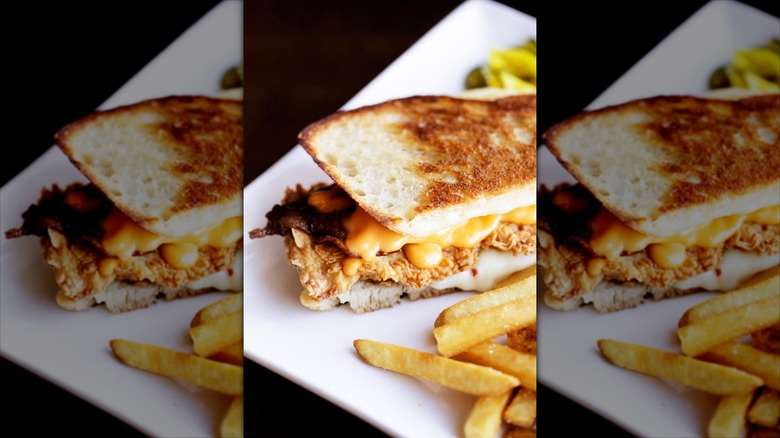 Lake and Irving Buttermilk Chicken Sandwich with french fries