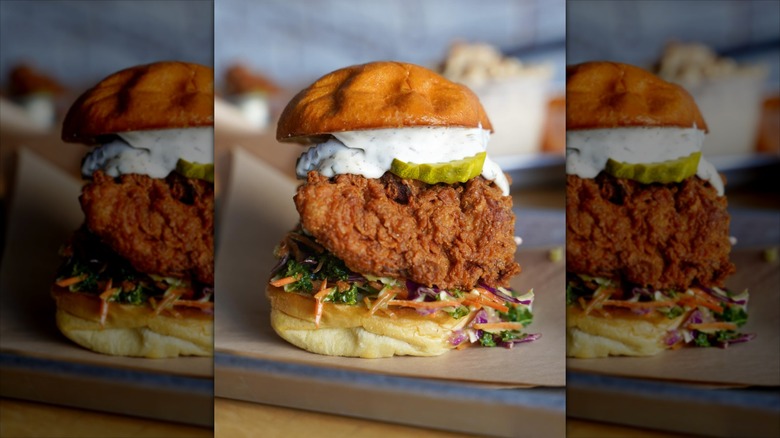 Chicken Ranch Nashville Hot Chicken Sandwich