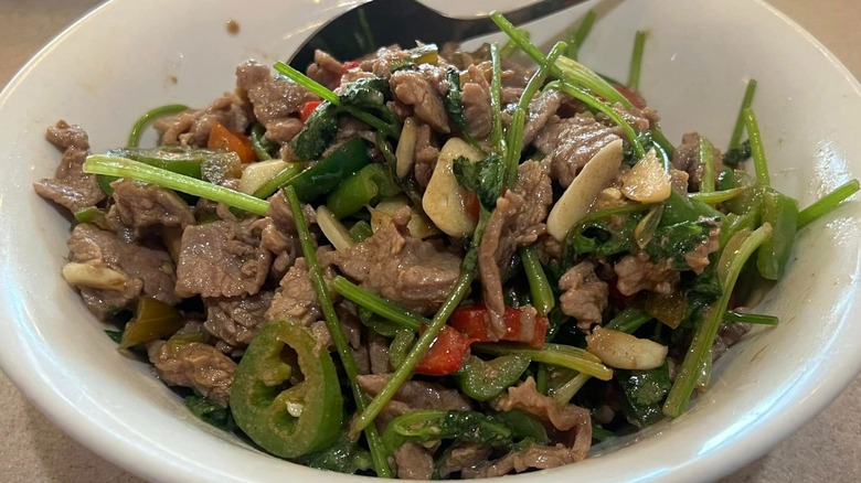 Chinese beef dish from HuNan Taste.