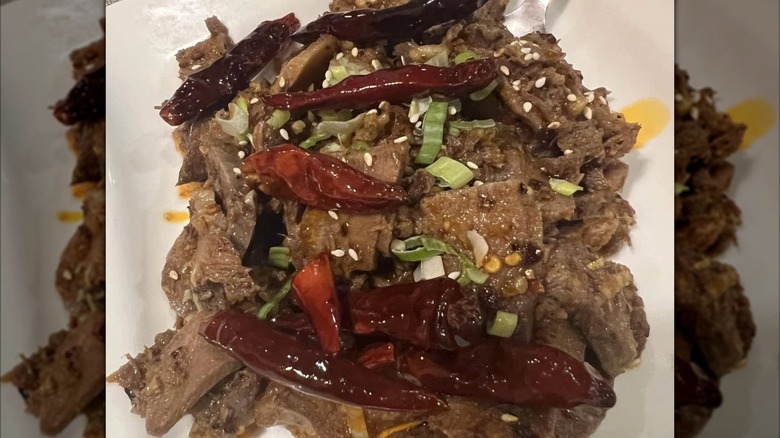 Beef dish from Sichuan Dynasty.