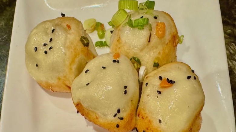 Sheng Jian pan fried soup dumplings from Shanghai Taste.