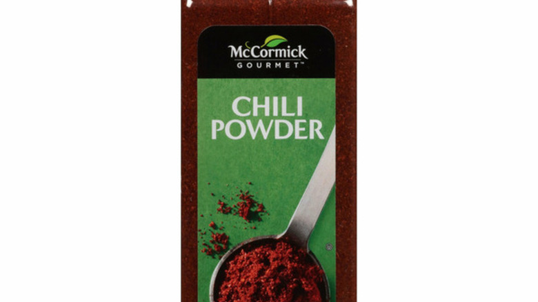 McCormick gourmet chili powder container