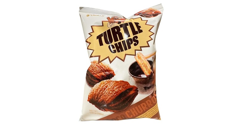Turtle Chips choco churros packaging