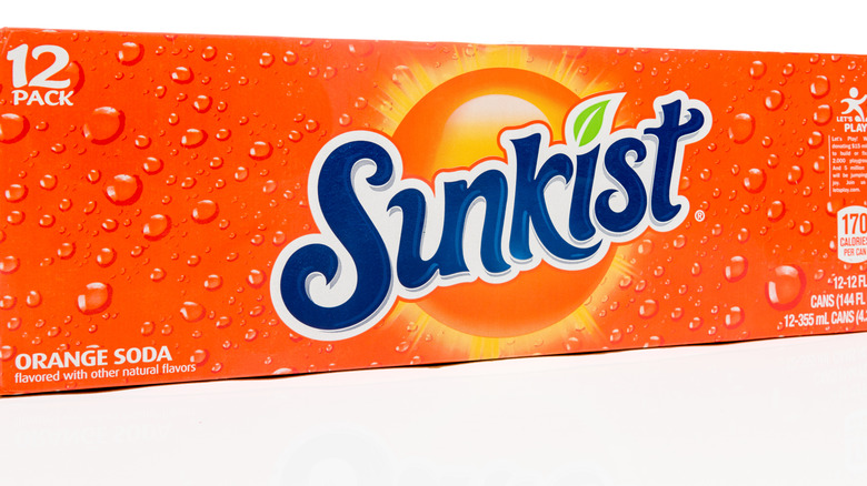 Sunkist orange soda box