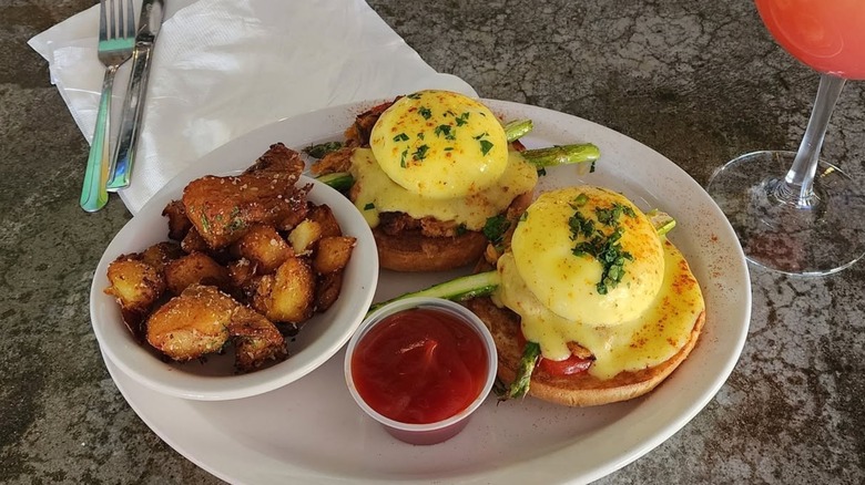 Crabcake Bennie at Trident Grill
