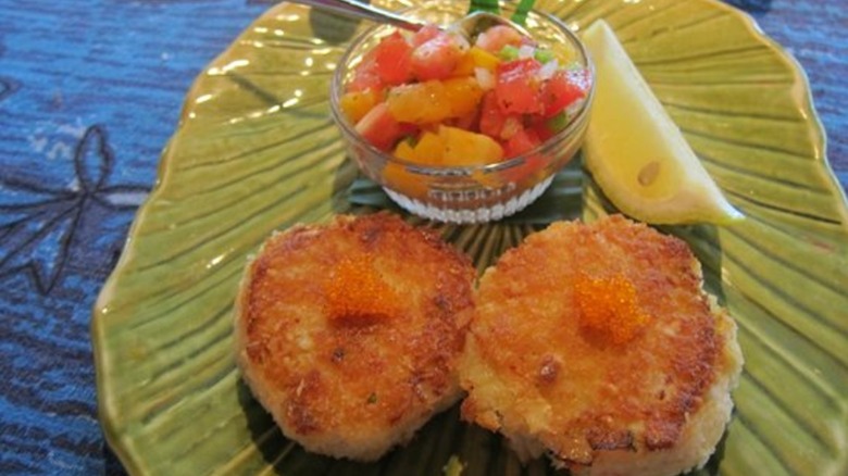 Macadamia Nut Crab Cakes at Mama's Fish House