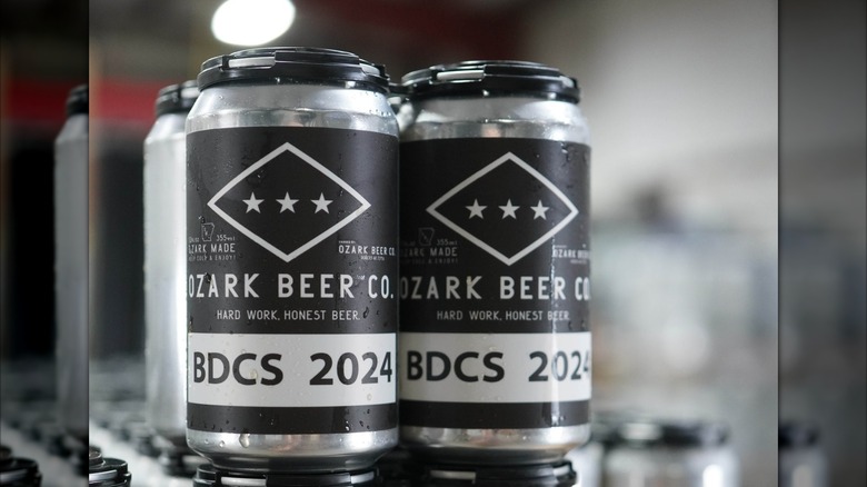 Black beer cans