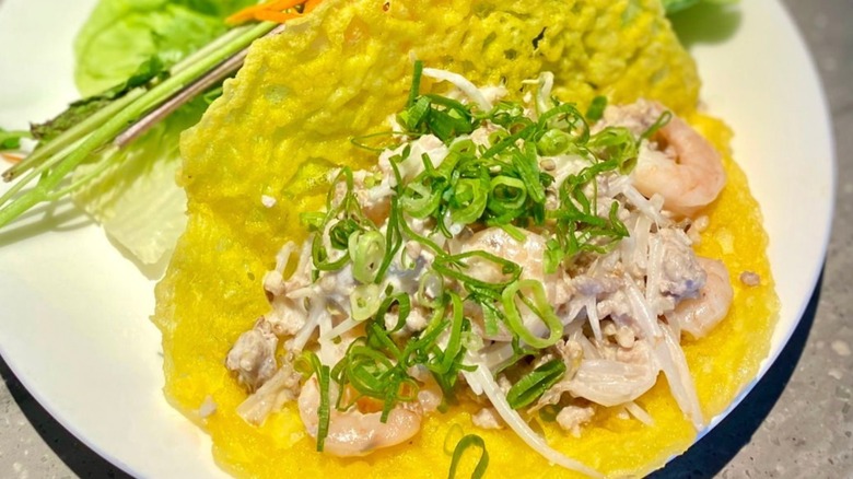 Vietnamese Crepe with Shrimp, Pork, Coconut Milk, Bean Sprouts, Nuoc Cham from Star Noodle