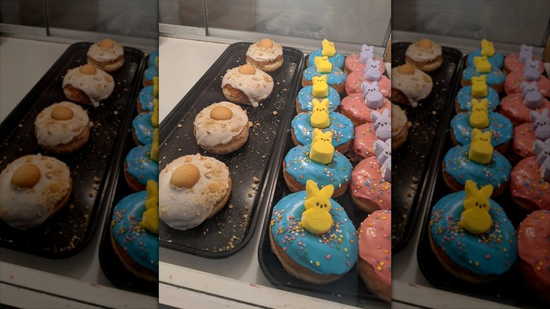 Easter themed donuts