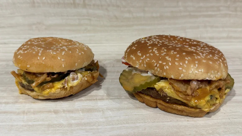 Burger King BBQ Brisket Whopper and Jr Whopper
