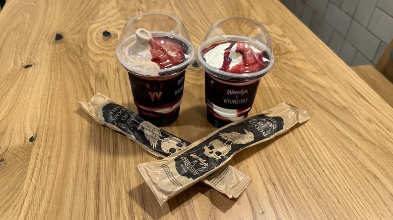 Wendy's Raven's Blood Frosty chocolate and vanilla