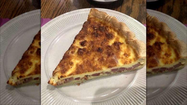 Quiche Lorraine on plate