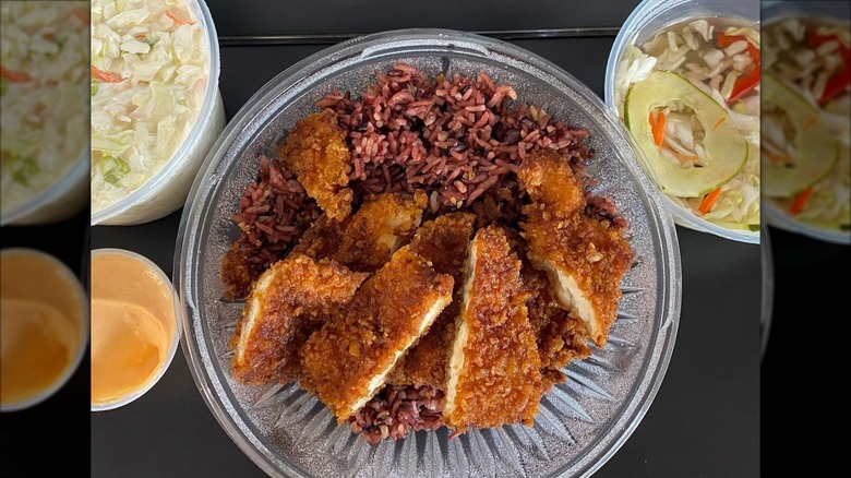 Peck Peck Chicken fried chicken with rice