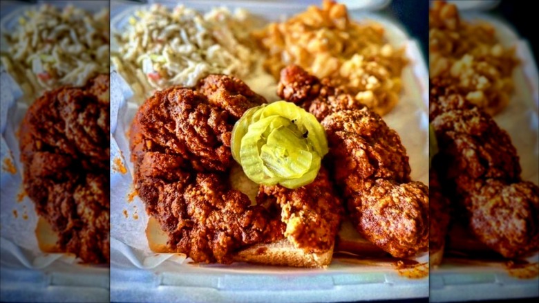 Red's hot chicken fried chicken