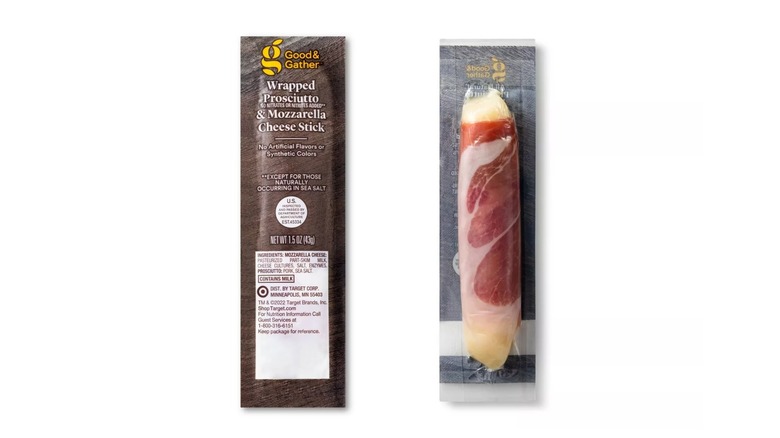 Good & Gather Wrapped Prosciutto and Mozzarella Cheese Stick