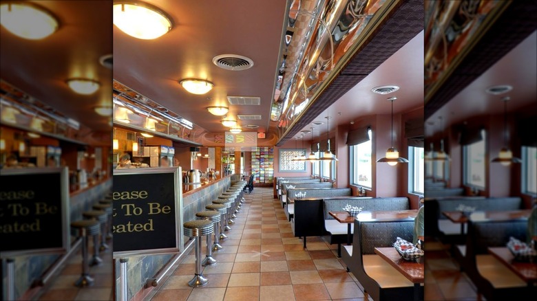 The Thunderbird Cafe interior dining room and counter stools