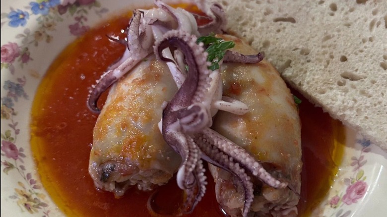 Baby Octopus dish from Taverna Khione