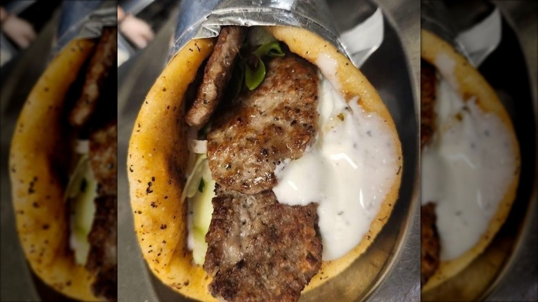 Close up of Gyro from Amphora Restaurant