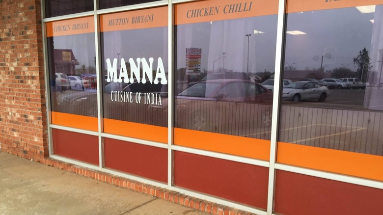 The frontage of Manna Indian Cuisine