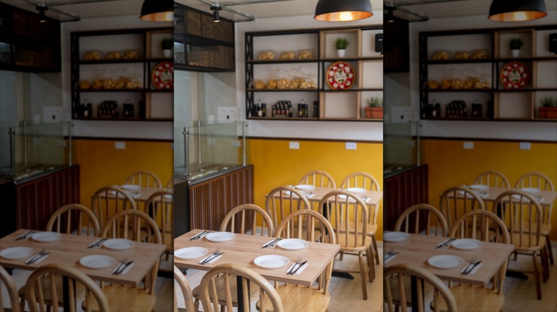 Interior of Italian restaurant