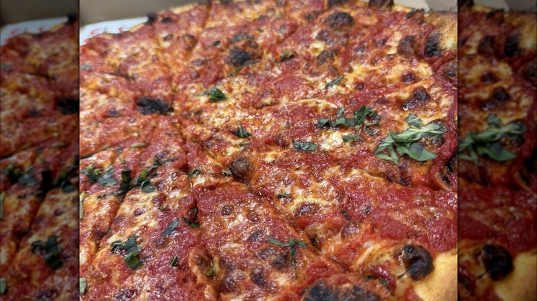 Whole cheese pizza from Riccardo's Pizza & Italian Restaurant