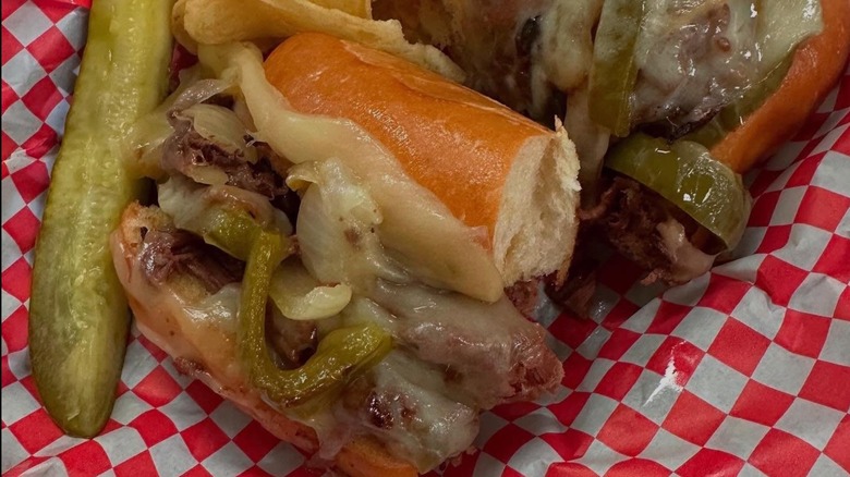 Philly Beef sandwich from The Lunchbox