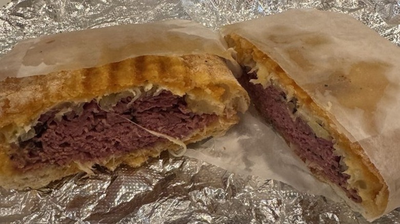 Pastrami Reuben Panini from Christie's Deli
