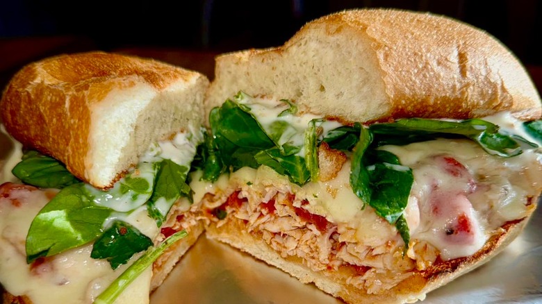 Turkey Caprese sub from Saratoga Sandwich Company
