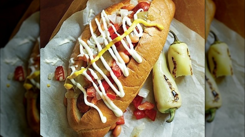 Sonoran hot dog from El Guero Canelo