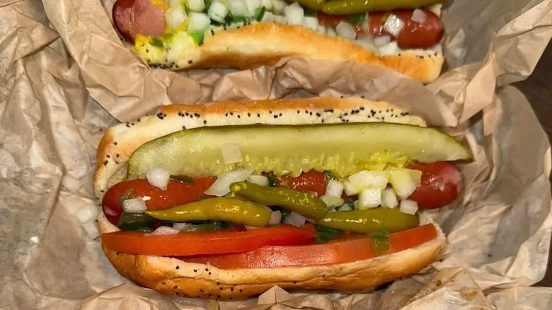 Chicago dogs from Morty's in Kansas City