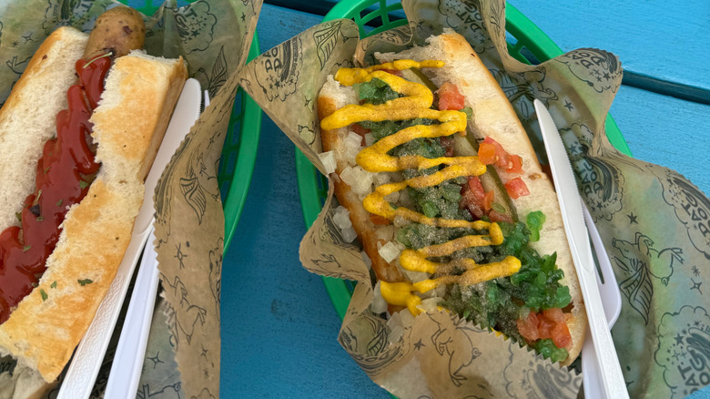 hot dogs from Dat Dog