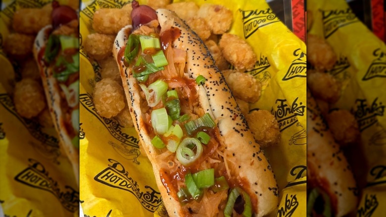 dressed dog from Dirty Frank's Hot Dog Palace in Ohio