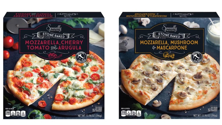 Two varieties of Aldi Specially Selected pizzas imported from Italy