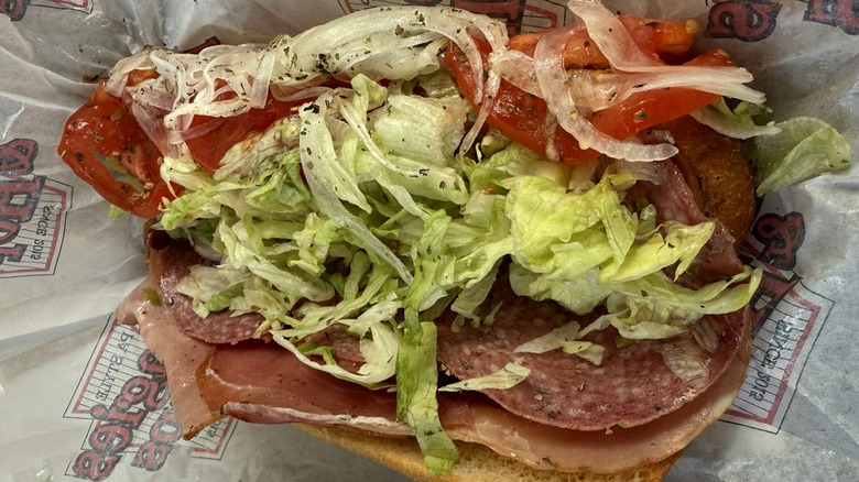 Italian hoagie from Hoagies and Hops in Indy