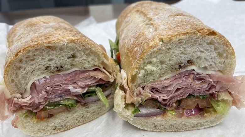 An Italian sub from Monica's Mercato in the North End